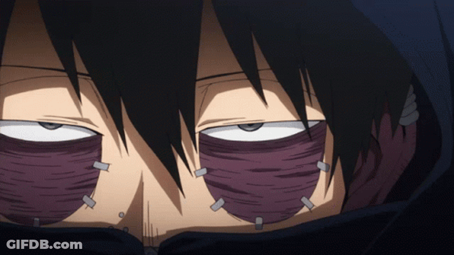 Dabi Staring Straight GIF