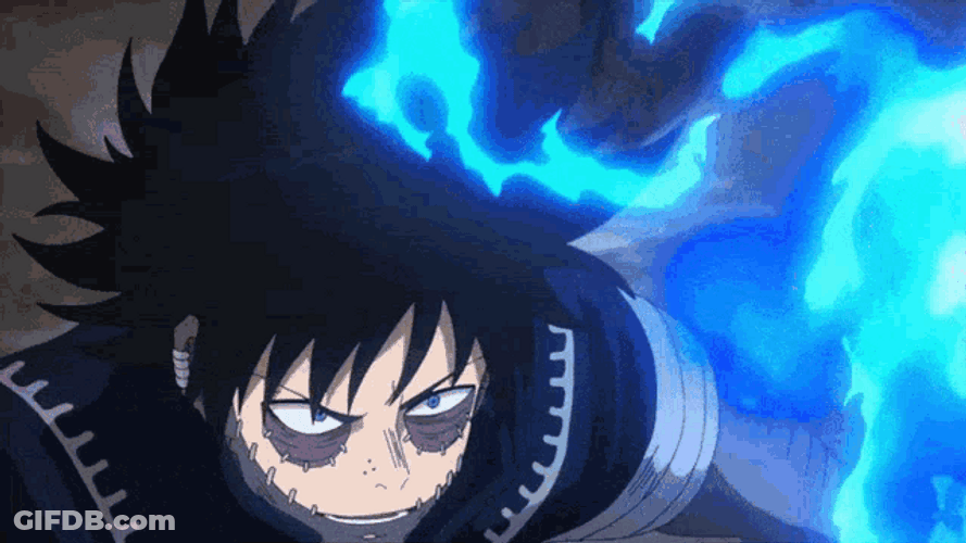 Dabi Throwing Power GIF