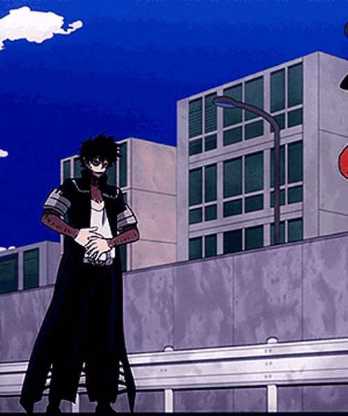 Dabi With Mr. Compress Towards Him GIF