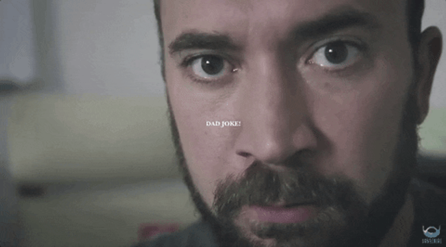 Dad Joke Silly Face Zoom In GIF
