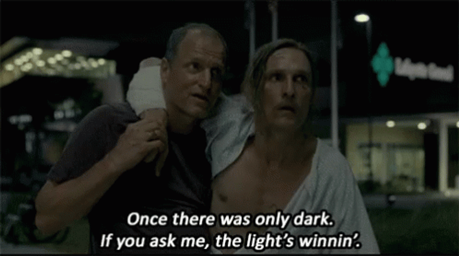 Daddario True Detective Drunk Men Going Home GIF