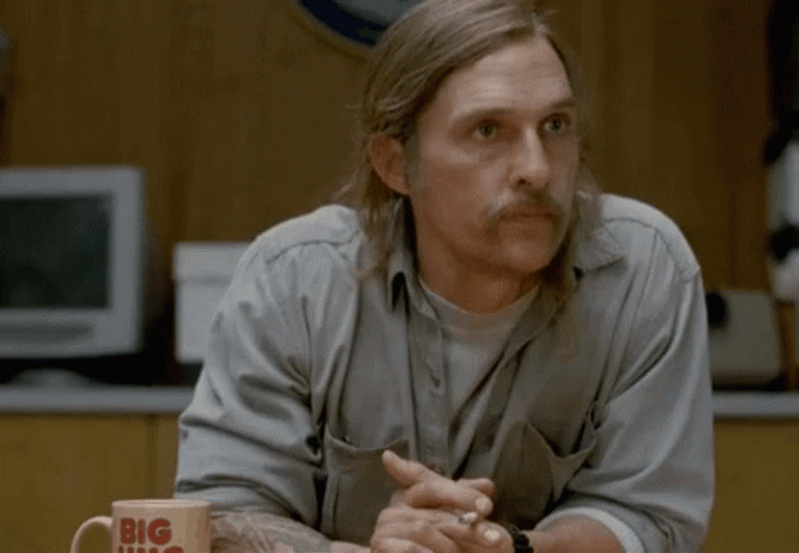 Daddario True Detective Earnestly Listening GIF