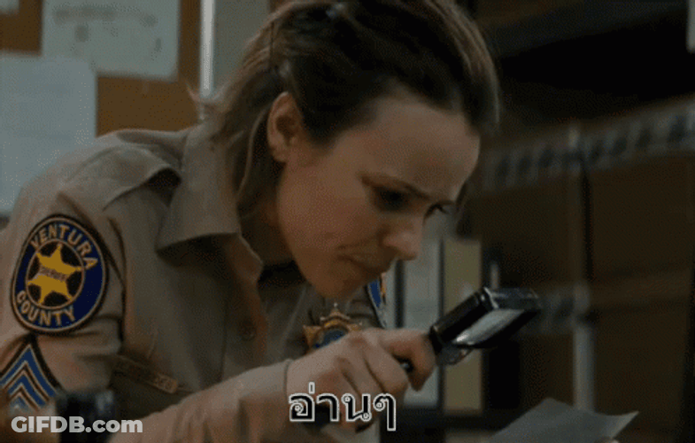 Daddario True Detective Rachel Addams Using Magnifying Glass GIF