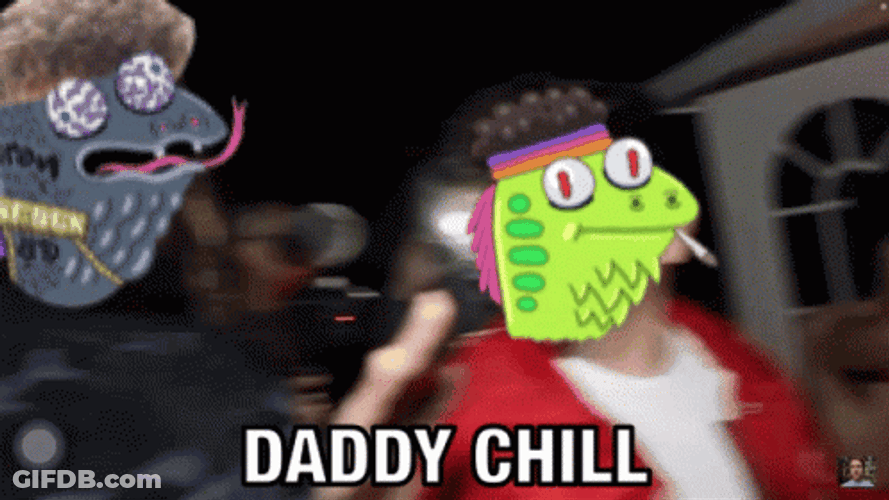 Daddy Chill Reptile Tandem Meme GIF