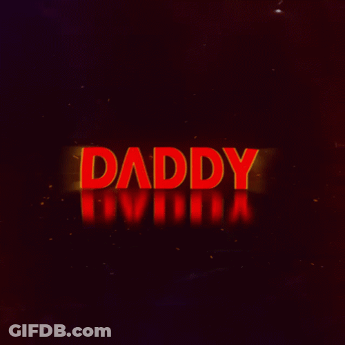 Daddy Red Text GIF