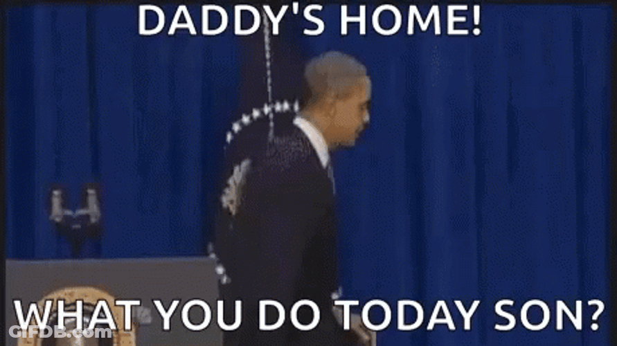 Daddys Home Barack Obama Kicking Door GIF