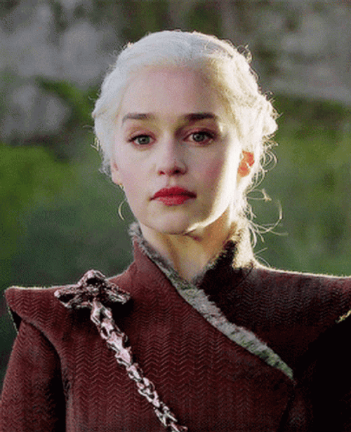 Daenerys Targaryen Emilia Clarke Beautiful Face Card GIF