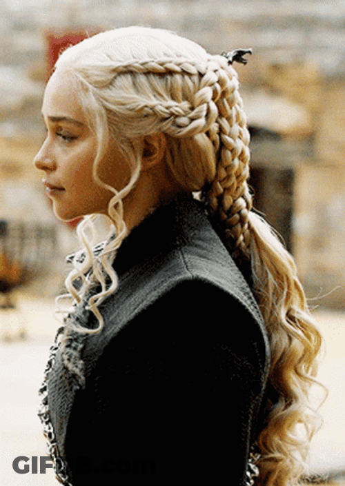 Daenerys Targaryen Emilia Clarke Beautifully Braided Hair GIF