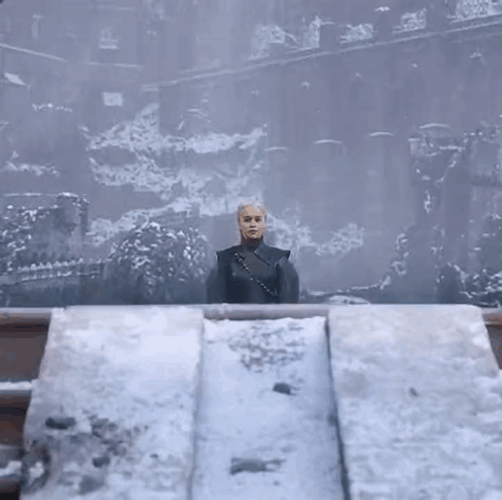Daenerys Targaryen Emilia Clarke Black Outfit GIF