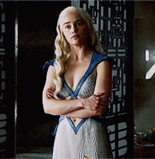 Daenerys Targaryen Emilia Clarke Curious Look GIF