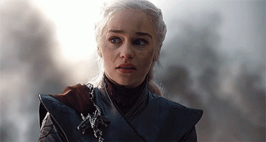 Daenerys Targaryen Emilia Clarke Devastated Look GIF