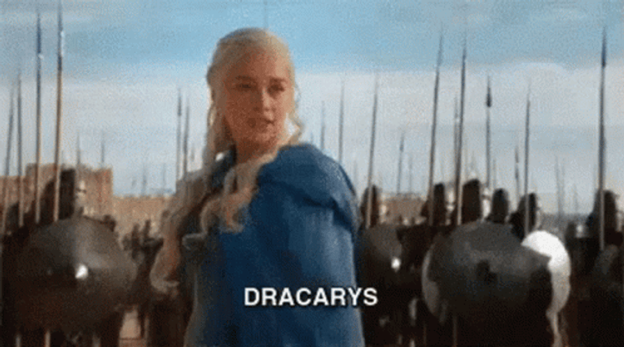 Daenerys Targaryen Emilia Clarke Dracarys GIF