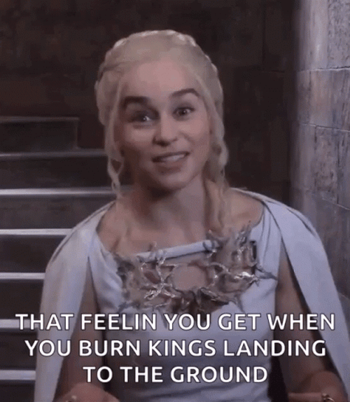 Daenerys Targaryen Emilia Clarke Excited Reaction GIF