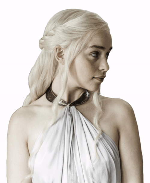 Daenerys Targaryen Emilia Clarke Side View GIF