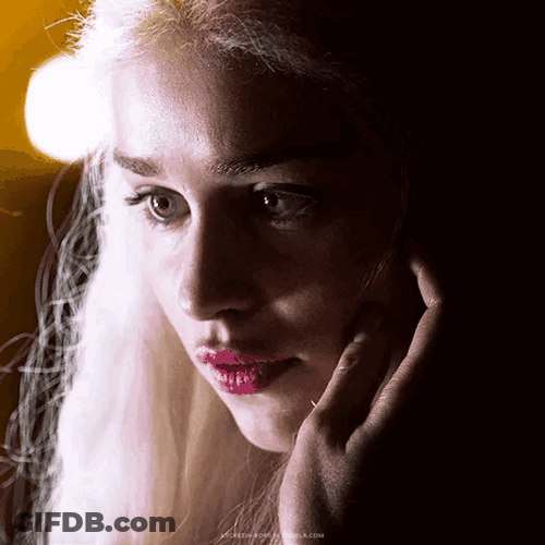 Daenerys Targaryen Emilia Clarke Touching Face GIF