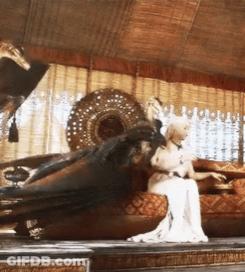 Daenerys Targaryen Emilia Clarke With Three Dragons GIF