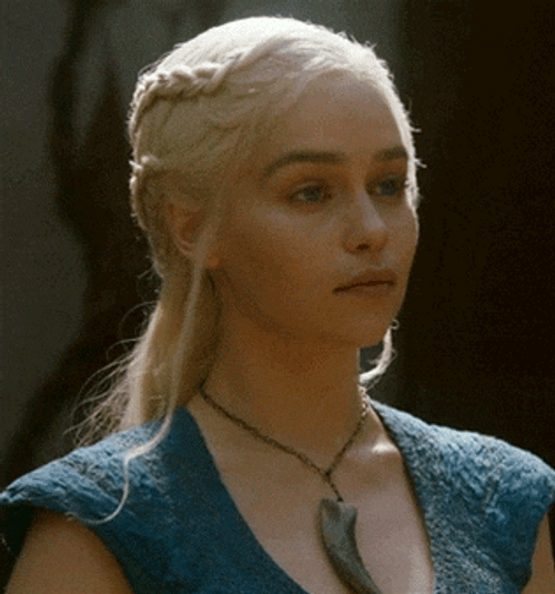 Daenerys Targaryen Rolling Eyes GIF