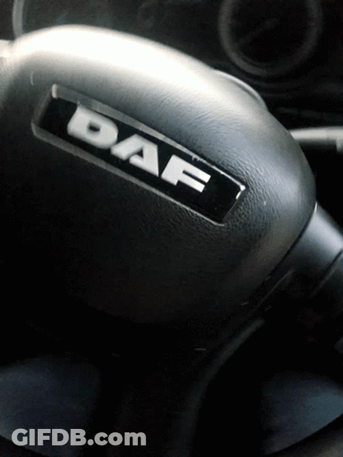 Daf Dump Truck Steering Wheel GIF