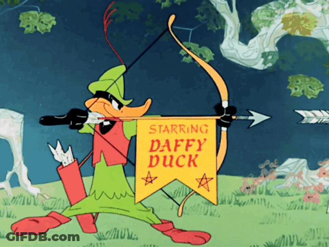 Daffy Duck In Costume GIF