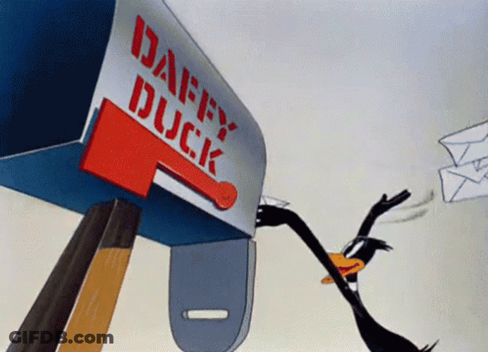 Daffy Duck Mail GIF