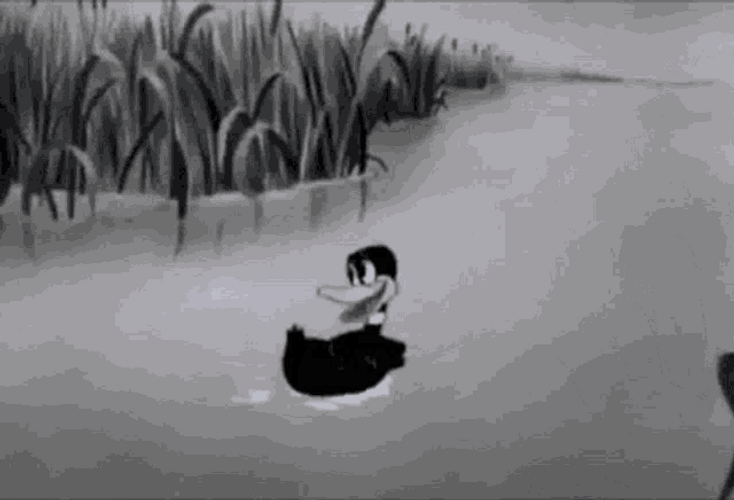Daffy Duck Pond Dancing GIF
