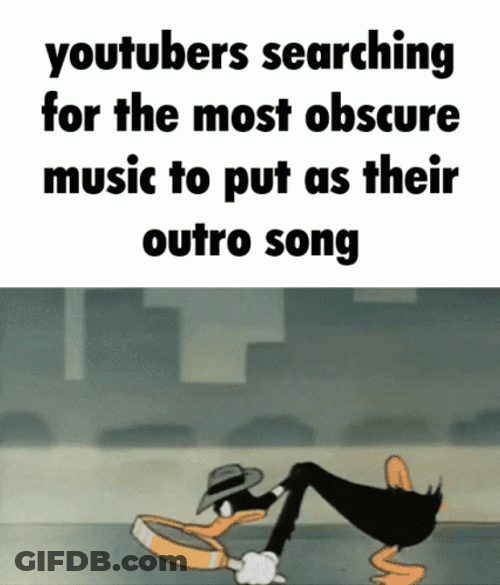 Daffy Duck Searching Magnifying Glass GIF