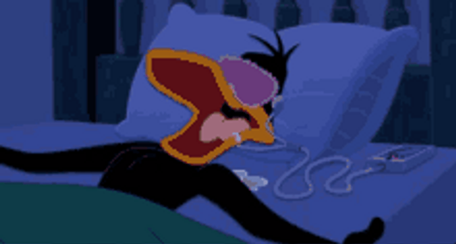 Daffy Duck Sleeping Drooling GIF