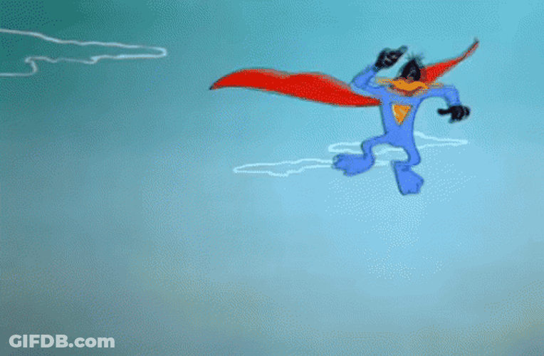 Daffy Duck Superman GIF