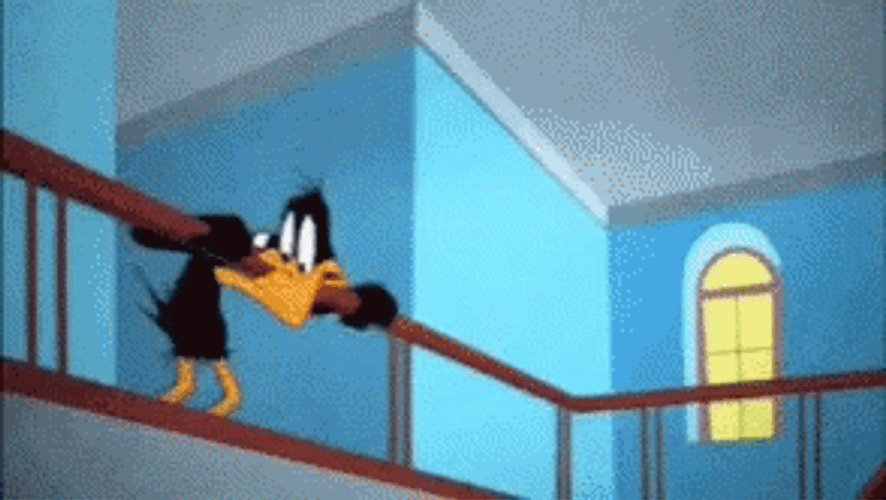 Daffy Duck With Tazmania GIF