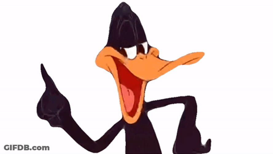 Daffy Giving Reminder GIF