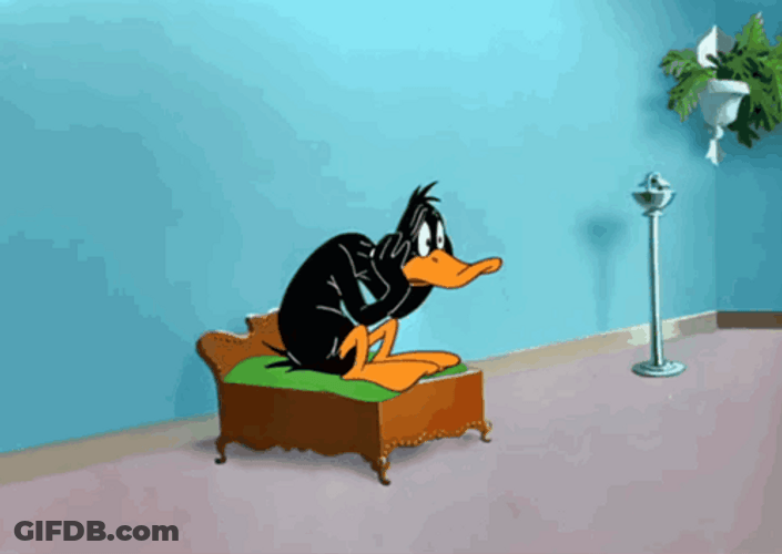 Daffy Having An Anxiety GIF