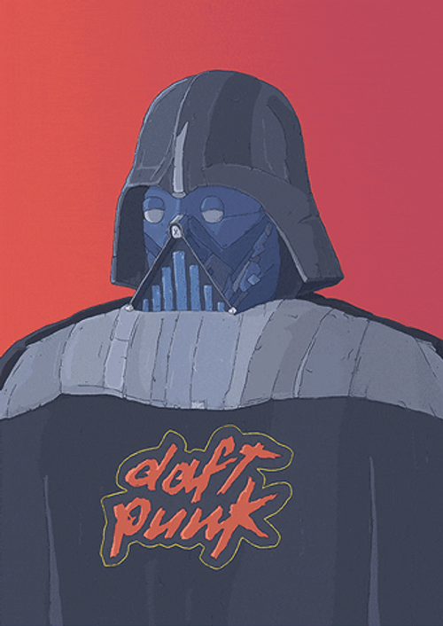 Daft Punk Flashing Emoji Animation GIF