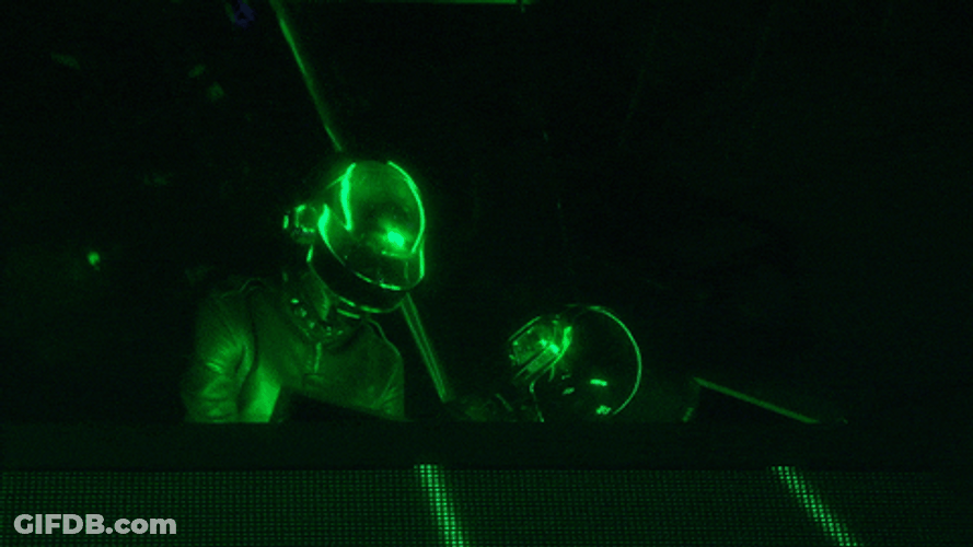 Daft Punk Neon Disco Lights GIF