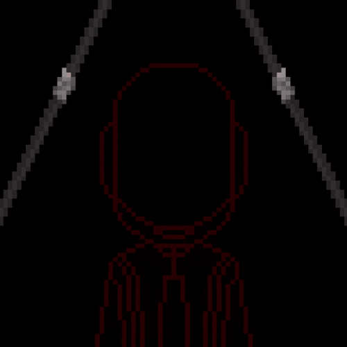 Daft Punk Red Neon Animation GIF