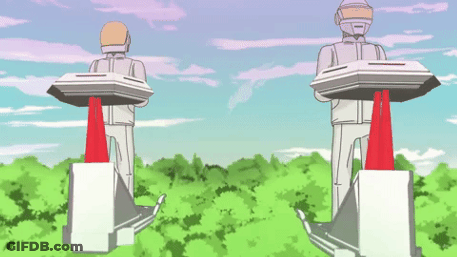 Daft Punk Spaceship Ride Animation GIF