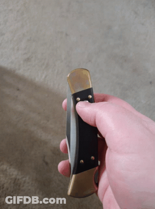Dagger Knife Push Button GIF