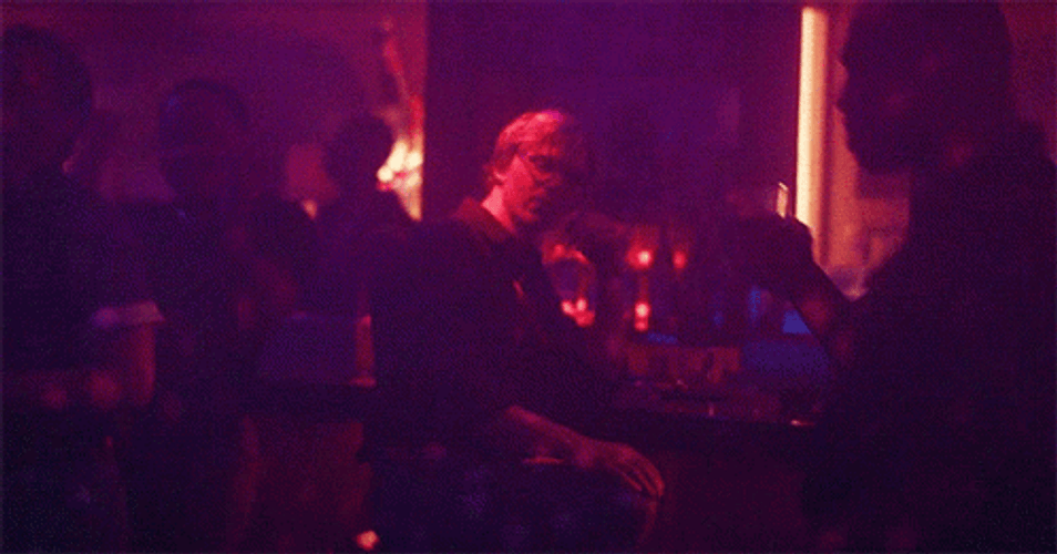 Dahmer Evan Peters Smiling Club Scene GIF