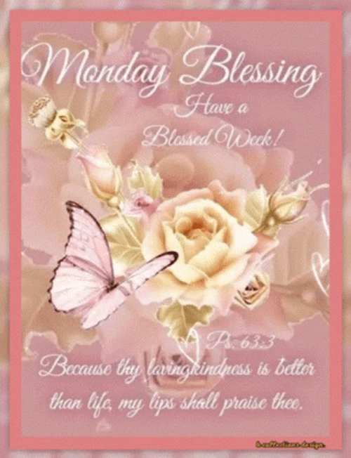 Daily Verse And Have A Blessed Monday GIF