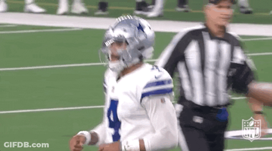 Dak Prescott Blowing Kisses GIF