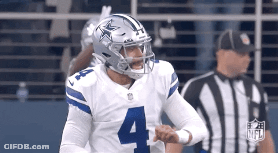 Dak Prescott Cheering Happily GIF