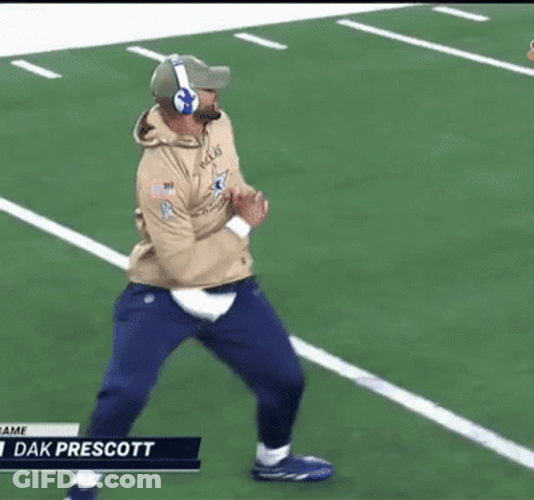 Dak Prescott Dance Steps GIF