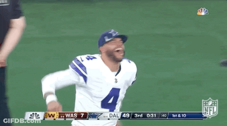 Dak Prescott Fist Pumping GIF
