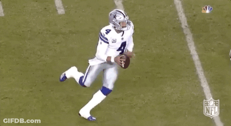 Dak Prescott Missing The Pass GIF