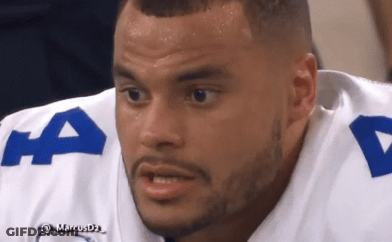 Dak Prescott Realizing Something GIF