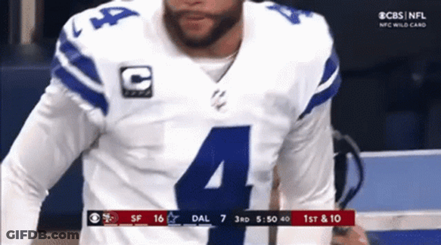 Dak Prescott Walking Forward GIF