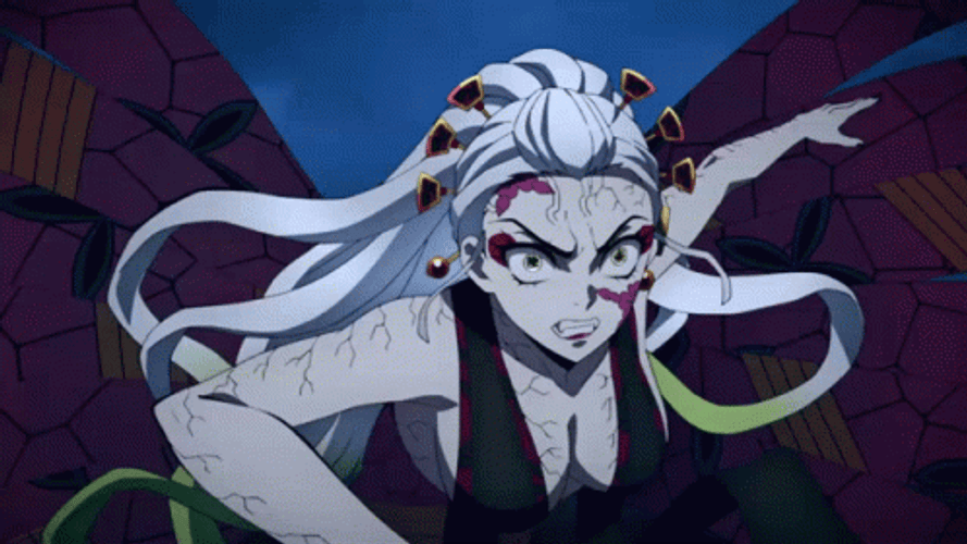 Daki Demon Slayer Striking Enemy GIF