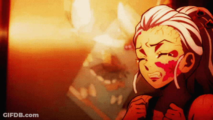 Daki Emotional Crying Demon Slayer GIF