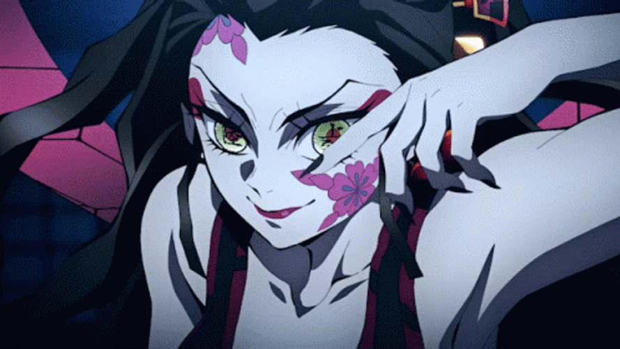 Daki Running Finger On Face GIF