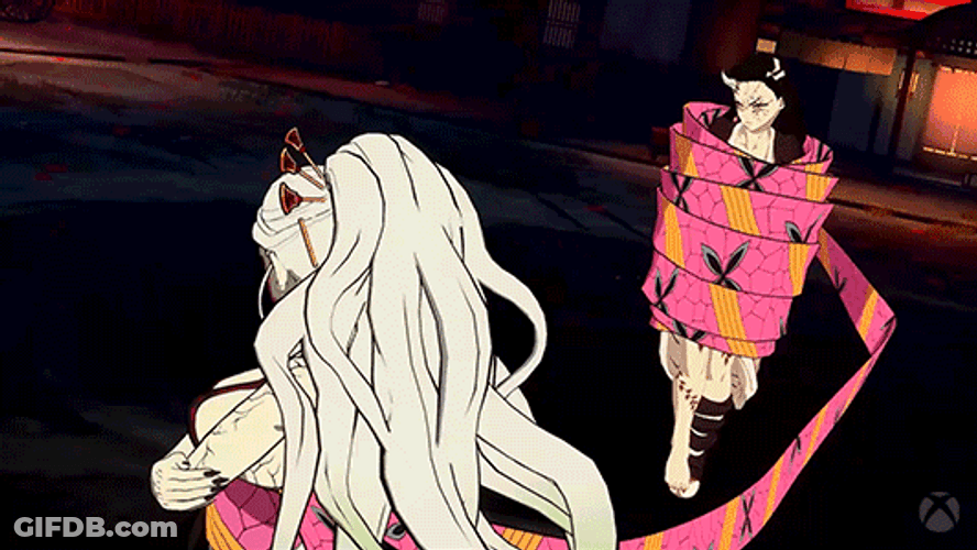 Daki Slamming Opponent On Ground GIF
