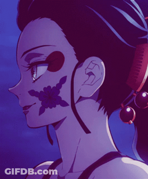 Daki X Mark On Face Demon Slayer GIF